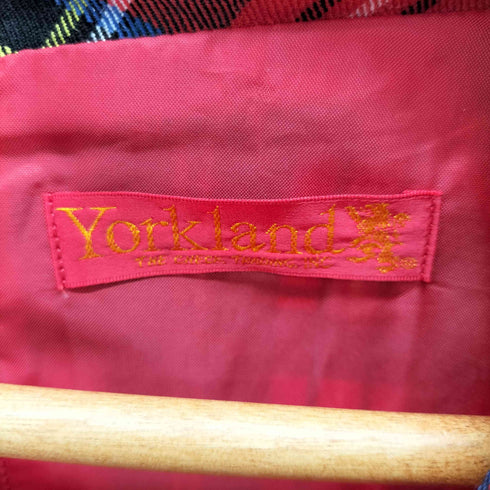 ヨークランド YORKLAND タータンチェック 半袖 ワンピース レディース